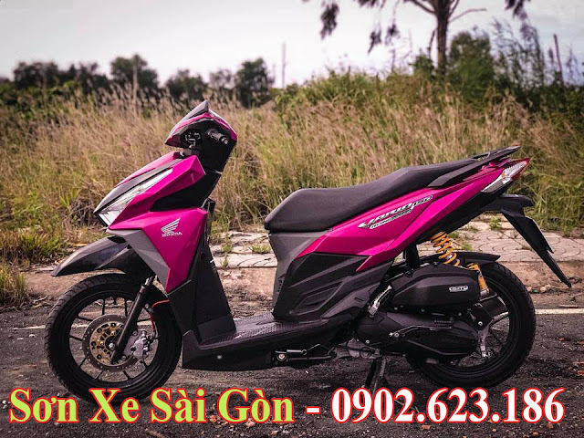 Mẫu Xe Honda Vario  sơn màu hồng candy cực đẹp