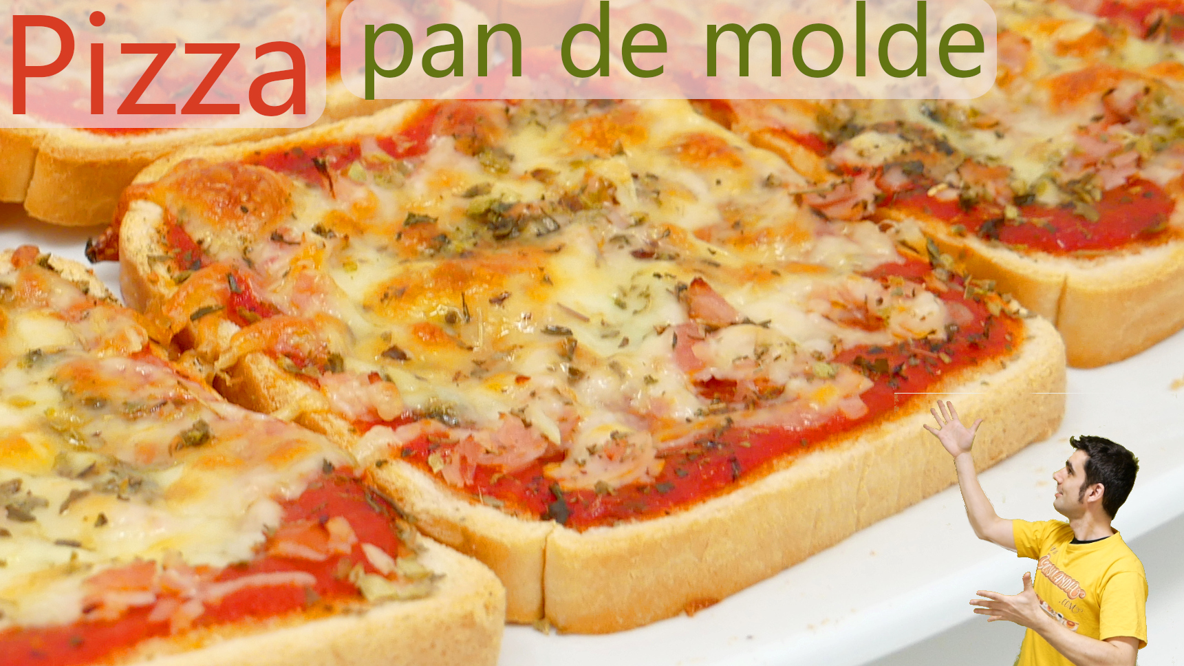 Pizza en pan de molde