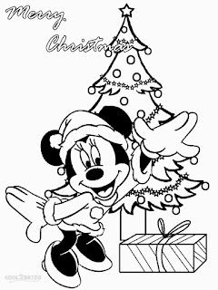 minnie mouse christmas coloring pages printable