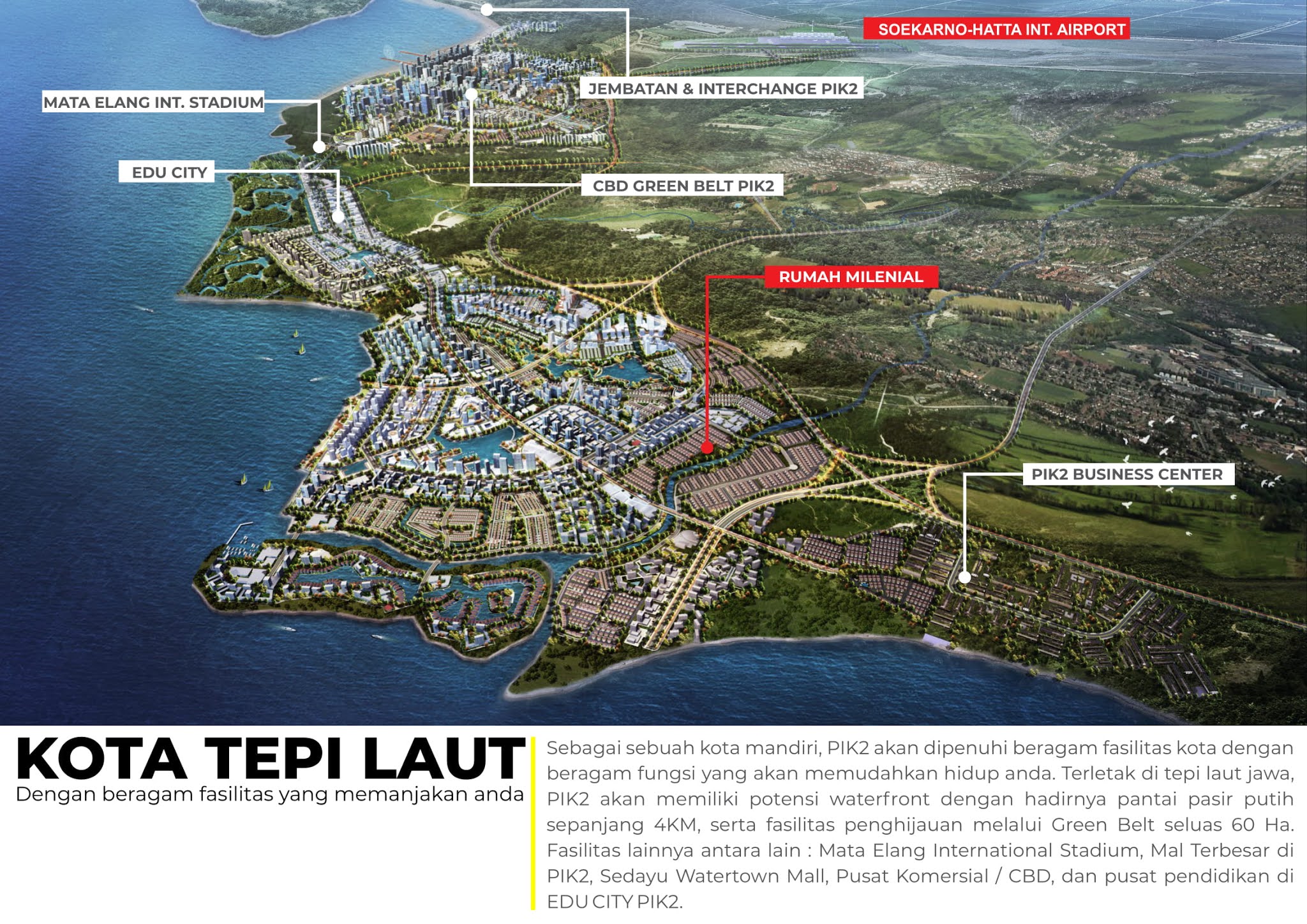 Pik2 Proyek Terbesar Kota Mandiri 2650 Ha Di Utara Jakarta Lokasi Premium Pinggir Pantai Areal Ramah Lingkungan Fasilitas Terbaik