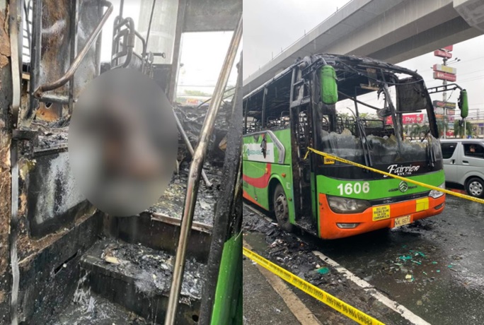 Two dead after man sets female bus conductor on fire