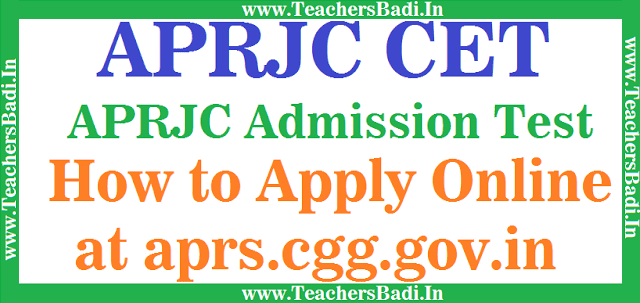APRJC CET 2018|APRJC Admission Test 2018,How to Apply Online at aprs.cgg.gov.in? aprjc cet 2018,aprjc admission/entrance test 2018,online application form,results,hall tickets,merit list,last date,exam date,how to apply online