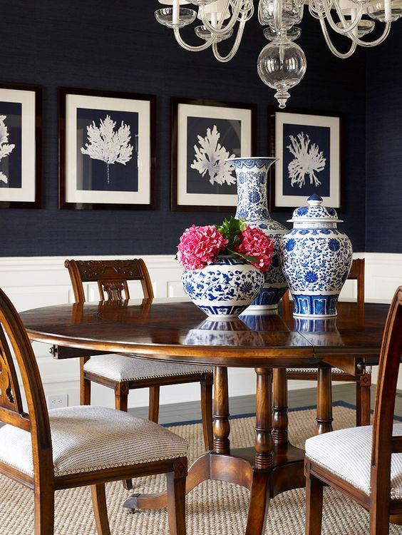 Chinoiserie Chic The Blue and White Dining Room