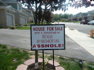 This sign was posted on Aberdeen Lane next to Pontious house