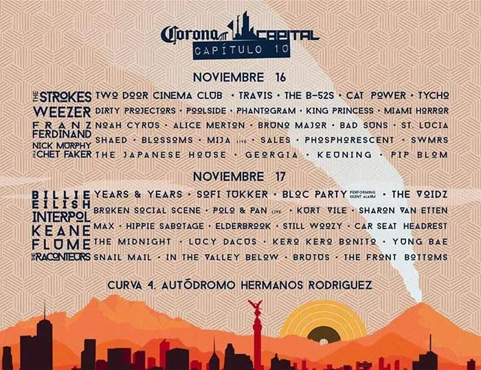 Corona Capital 2019 Conciertos