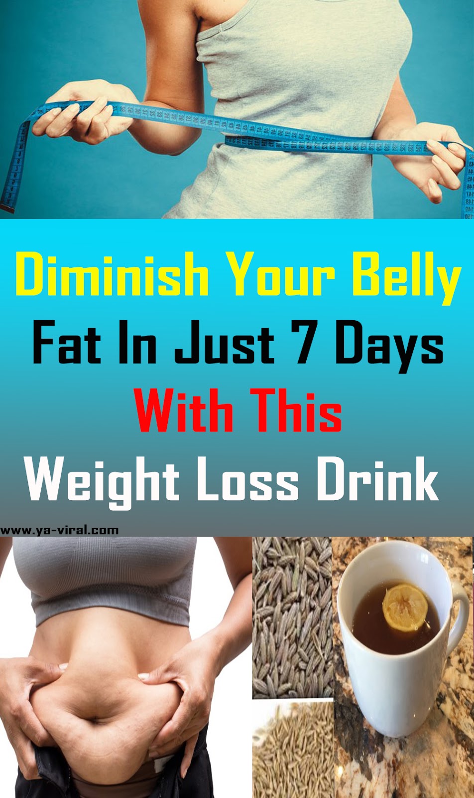 Reduce Your Belly Fat In Just 7 Days With This Weight Loss Drink