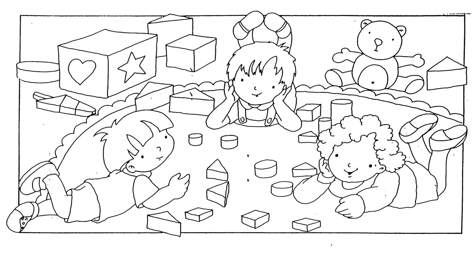 Dibujos Dia del Niño para Pintar, parte 2 - IMÁGENES PARA WHATSAPP ® y