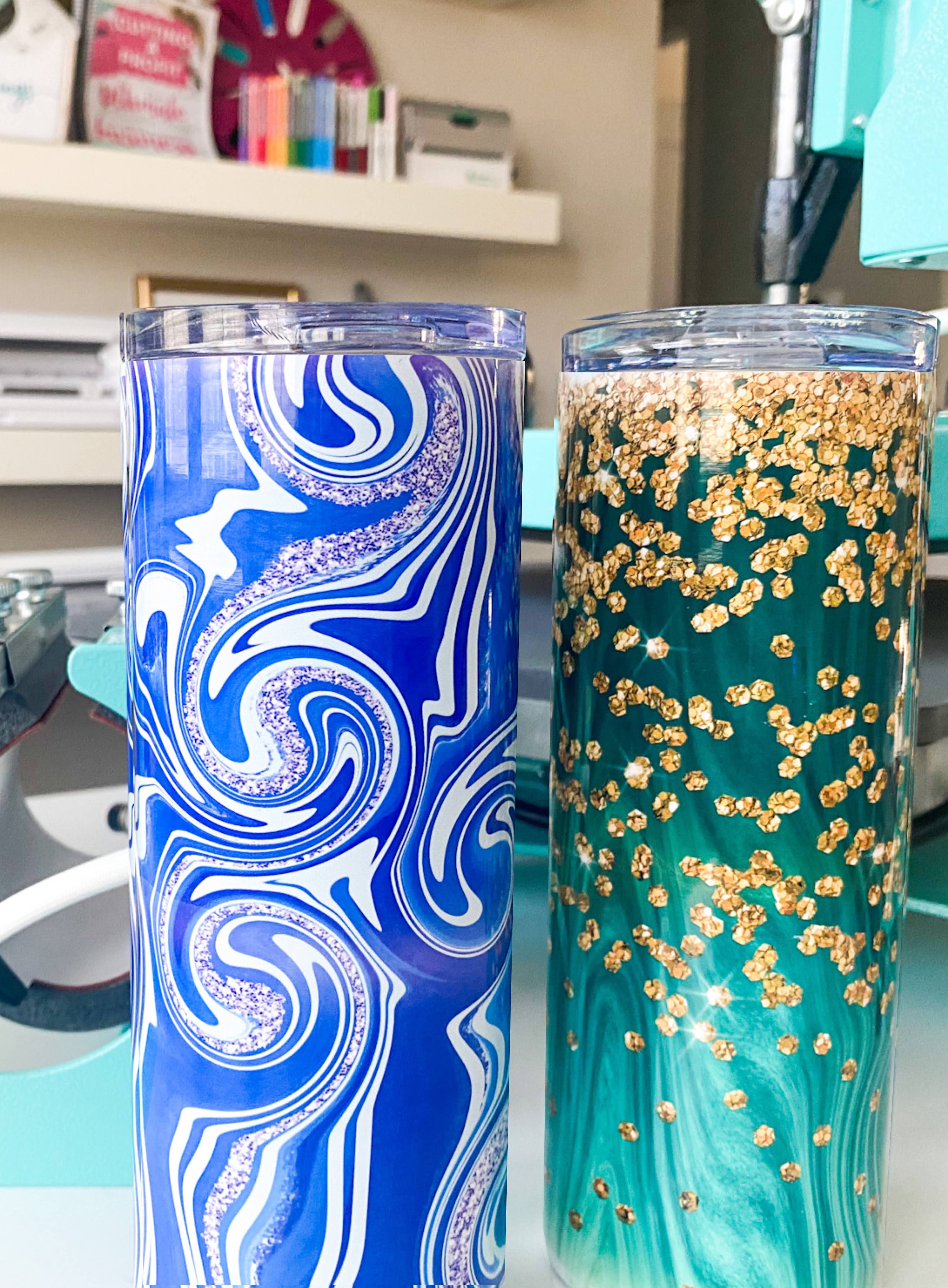 How to Add Glitter to Sublimation Tumblers (No Epoxy Needed!) - Silhouette  School