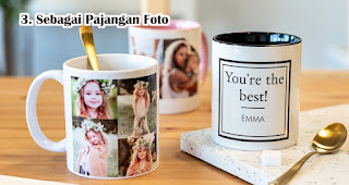 Mug Sebagai Pajangan Foto