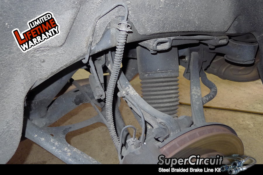 SUPERCIRCUIT Steel Braided Brake Lines Audi Q7 Steel Braided Brake