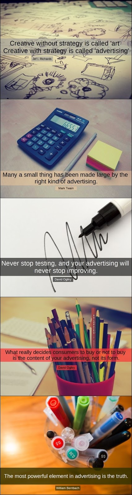 Advertising techniques quotes from experts