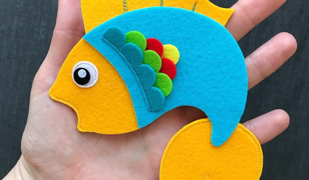 Peixinho Em Ponto Cruz Peixinho em Feltro com Moldes Brinquedo Educativo - Moldes e Gráficos
