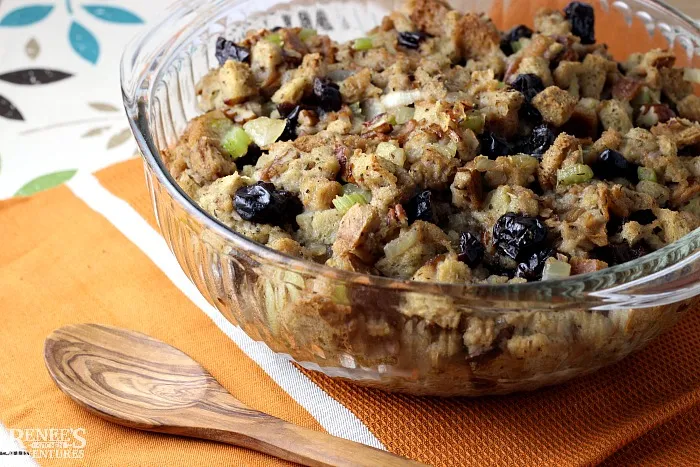 Easy Cherry Pecan Stuffing | by Renee's Kitchen Adventures