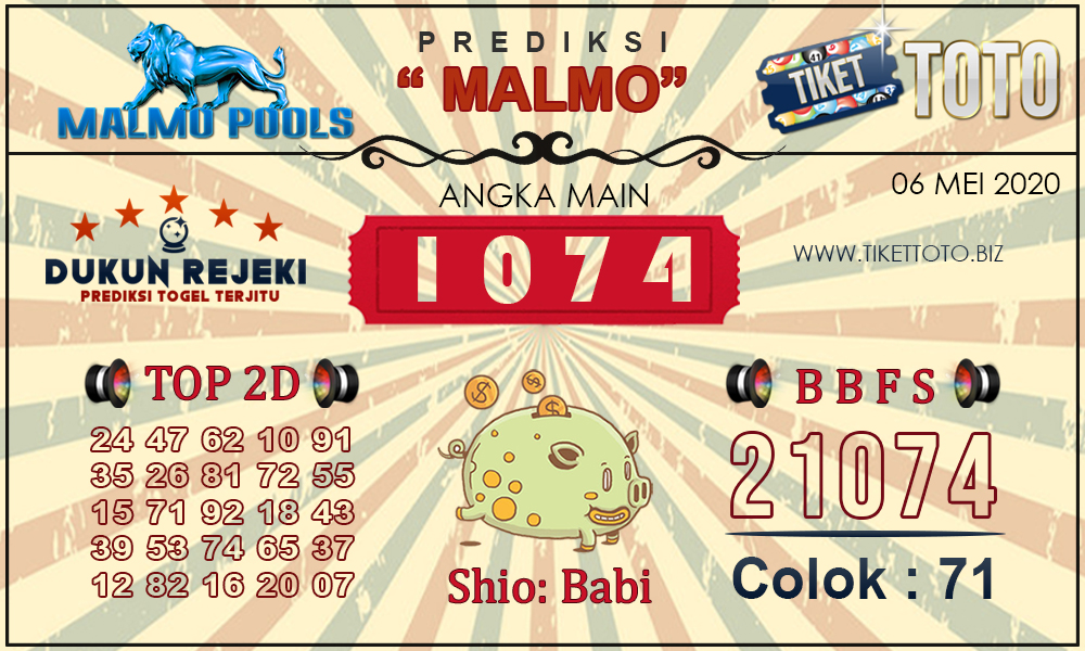 Prediksi Togel MALMO TIKETTOTO 06 MEI 2020