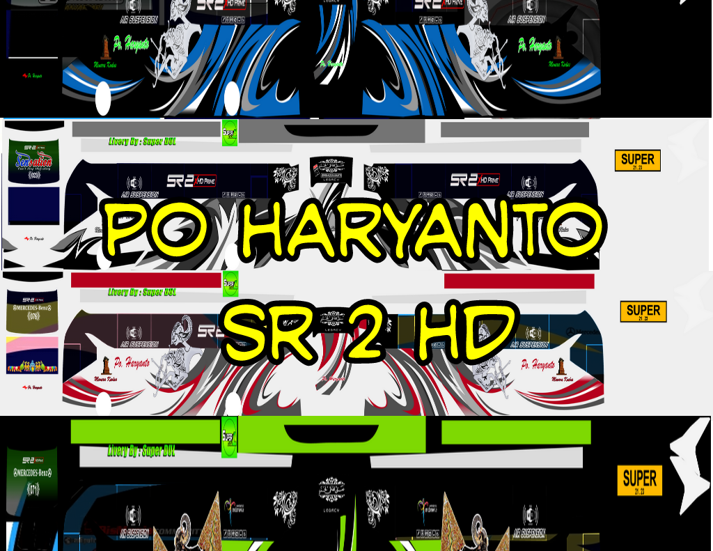 Download 4 Varian Livery Po Haryanto Sr2 HD - Semua Aja