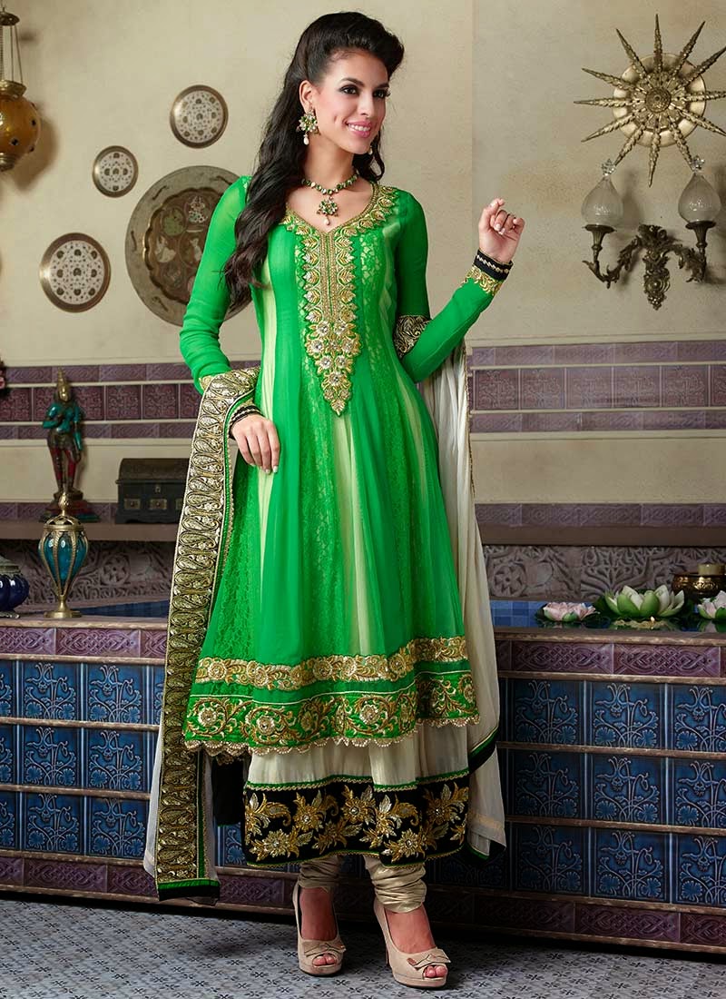 Pakistani Frocks Design 2014-2015 | New Stylish Fancy Umbrella anarkali Long Party Wear Frocks