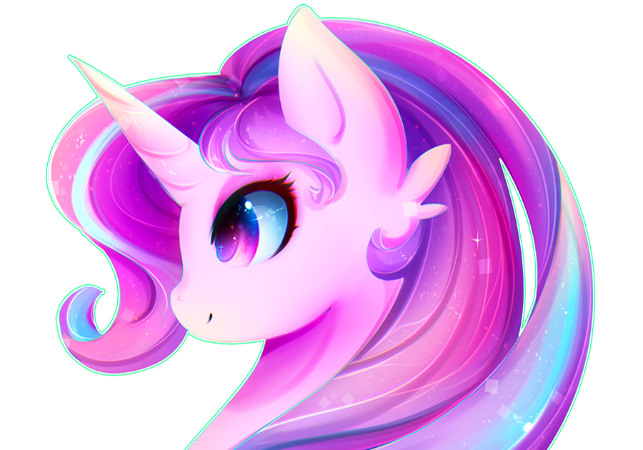 purple unicorn animated icon, My Little Pony Scootaloo, unicornio