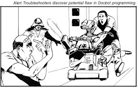 Alert Troubleshooters discover a potential flaw in Docbot programming.