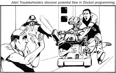 Alert Troubleshooters discover a potential flaw in Docbot programming.