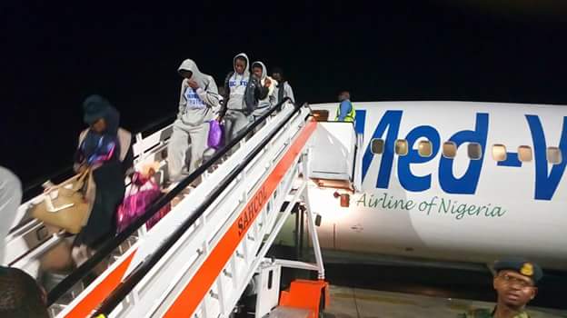  Photos: Fifth batch of Libyan Returnees arrive in Port Harcourt