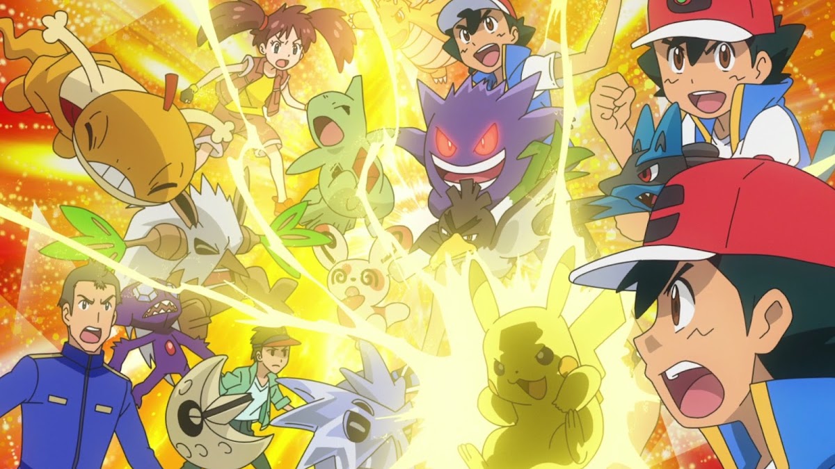 No episódio 12  Campeonato Mundial de Pokemon Por assistir as finais Ash  e Gou visitando a região de Galar