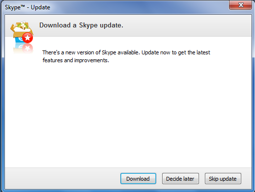 disable skype updates disable skype updates