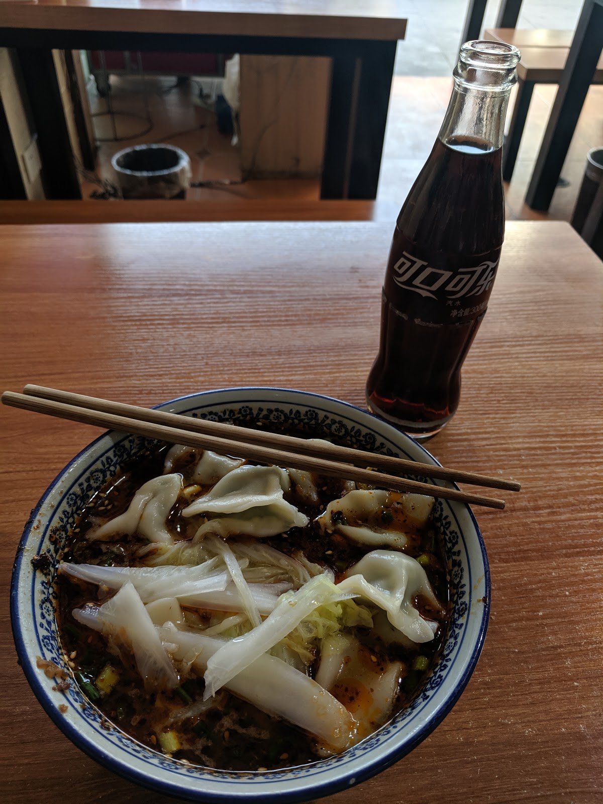A small journal - each day: one sentence, one picture: sichuan street food