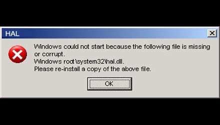 Wie man die Hal-DLL-Datei mit Windows XP wiederherstellt