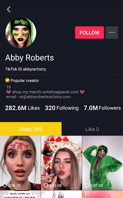 Abby Roberts @ TikTok Abby Roberts @ TikTok