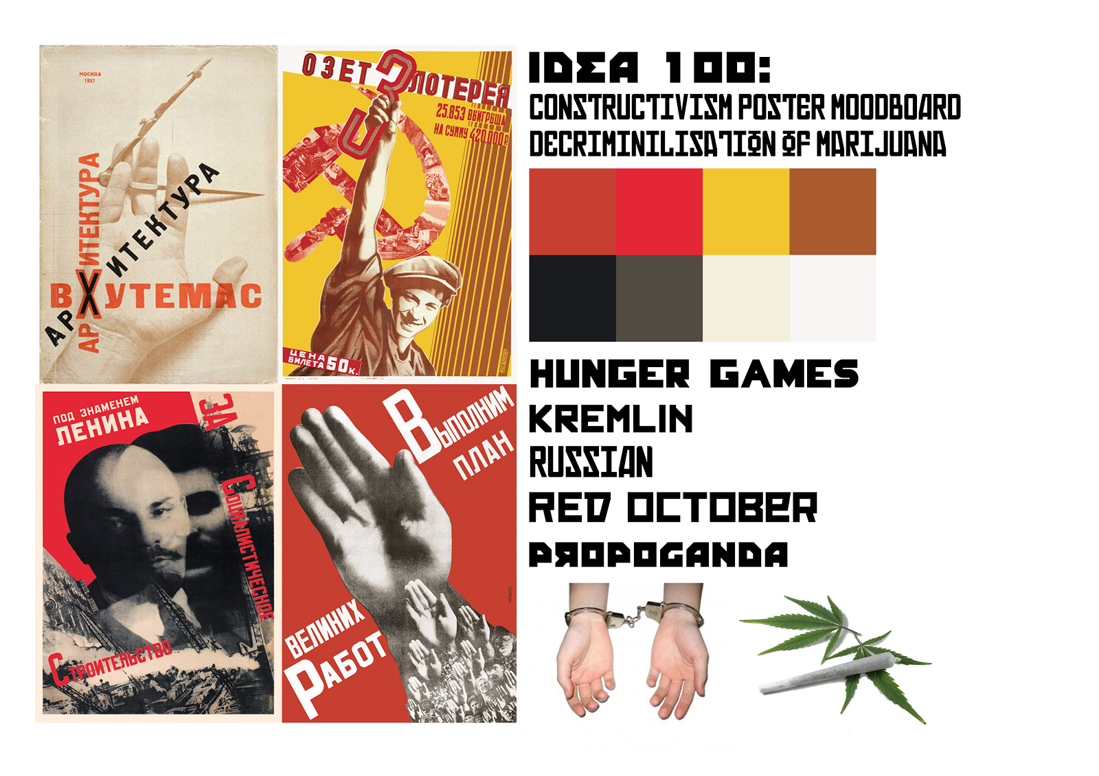 IDEA 100: Design Survey: PROJECT #4: Constructivism Poster