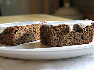 Fresh Gingerbread Cake with Lemon Icing