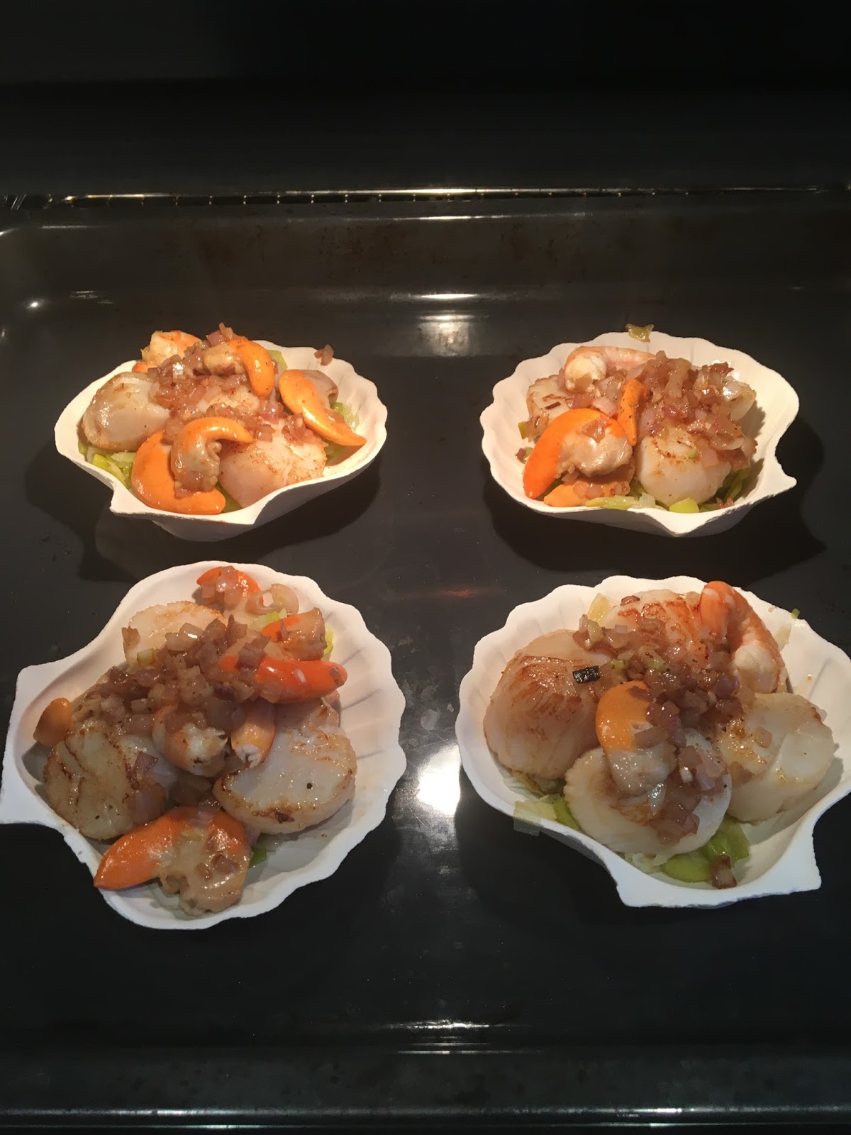 D'click Culinaire Coquille de Saint Jacques aux poireaux