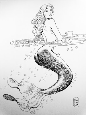 Caffeinated Mermaid by Milo Manara