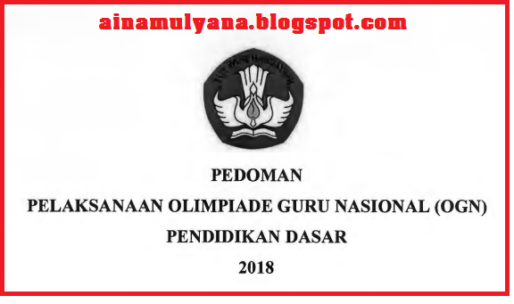 Pedoman Ogn Sd Smp Tahun 2018