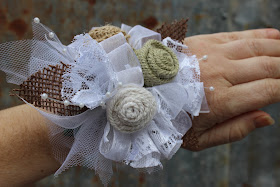 wristlet for mother of bride and groom 