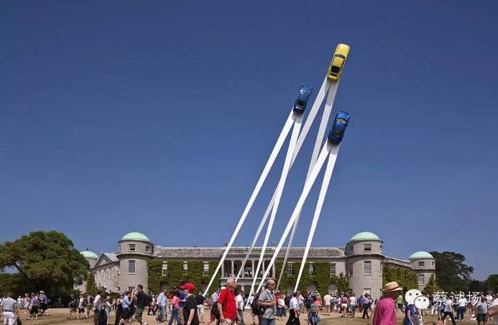 Cars that defeated gravity Sculpture