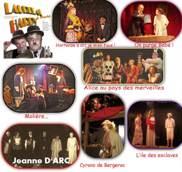 Diverses représentations sur la scène du théâtre de 2003 à 2012...