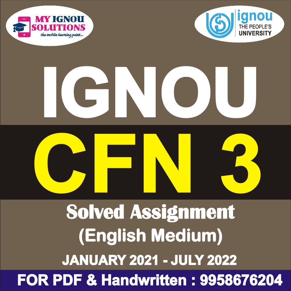 assignment for cfn ignou