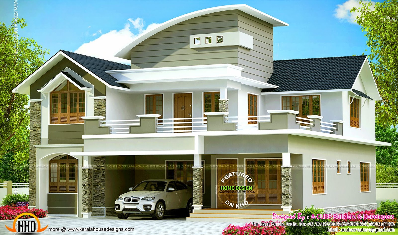 Small double storied house in 1200 sqfeet