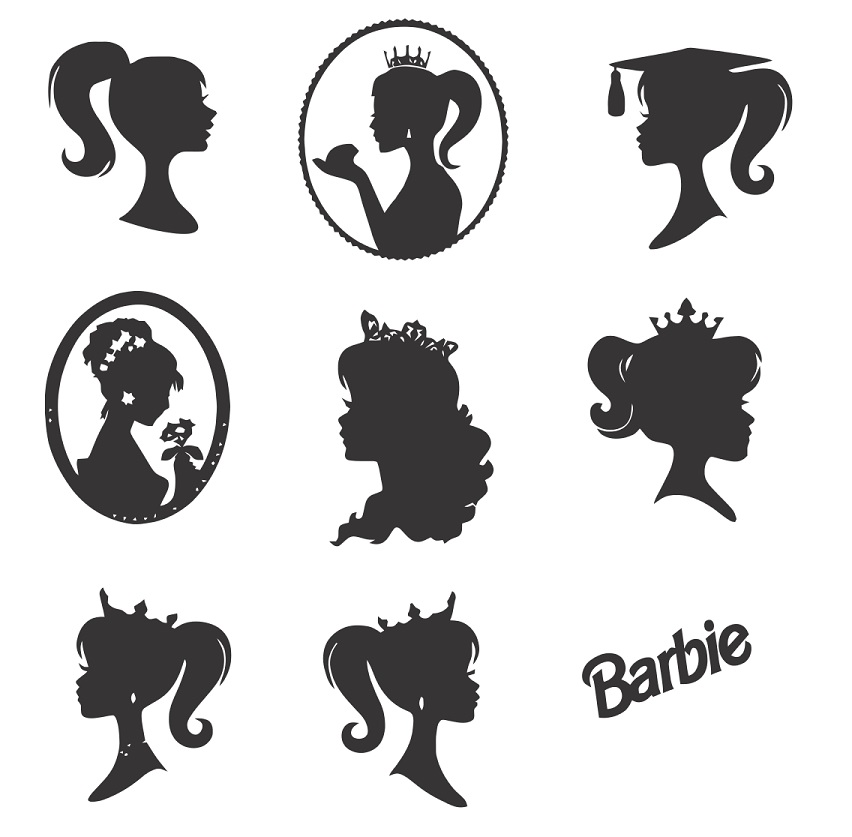 Download digitalfil: Barbie svg,cut files,silhouette clipart,vinyl ...