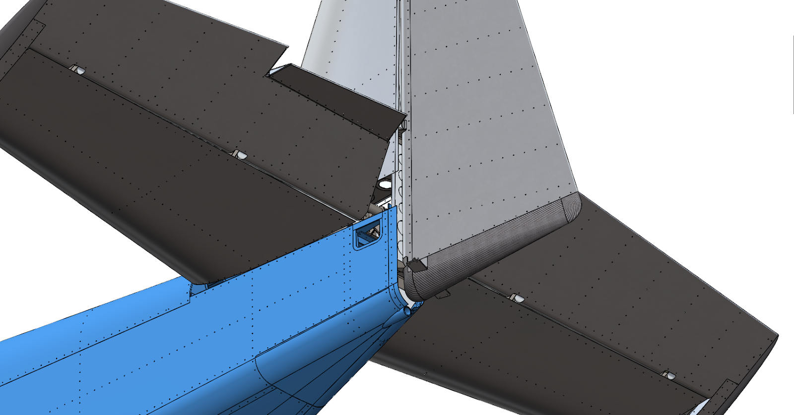 aviação experimental RV6 (VERTICAL AND HORIZONTAL STABILIZER, RUDDER