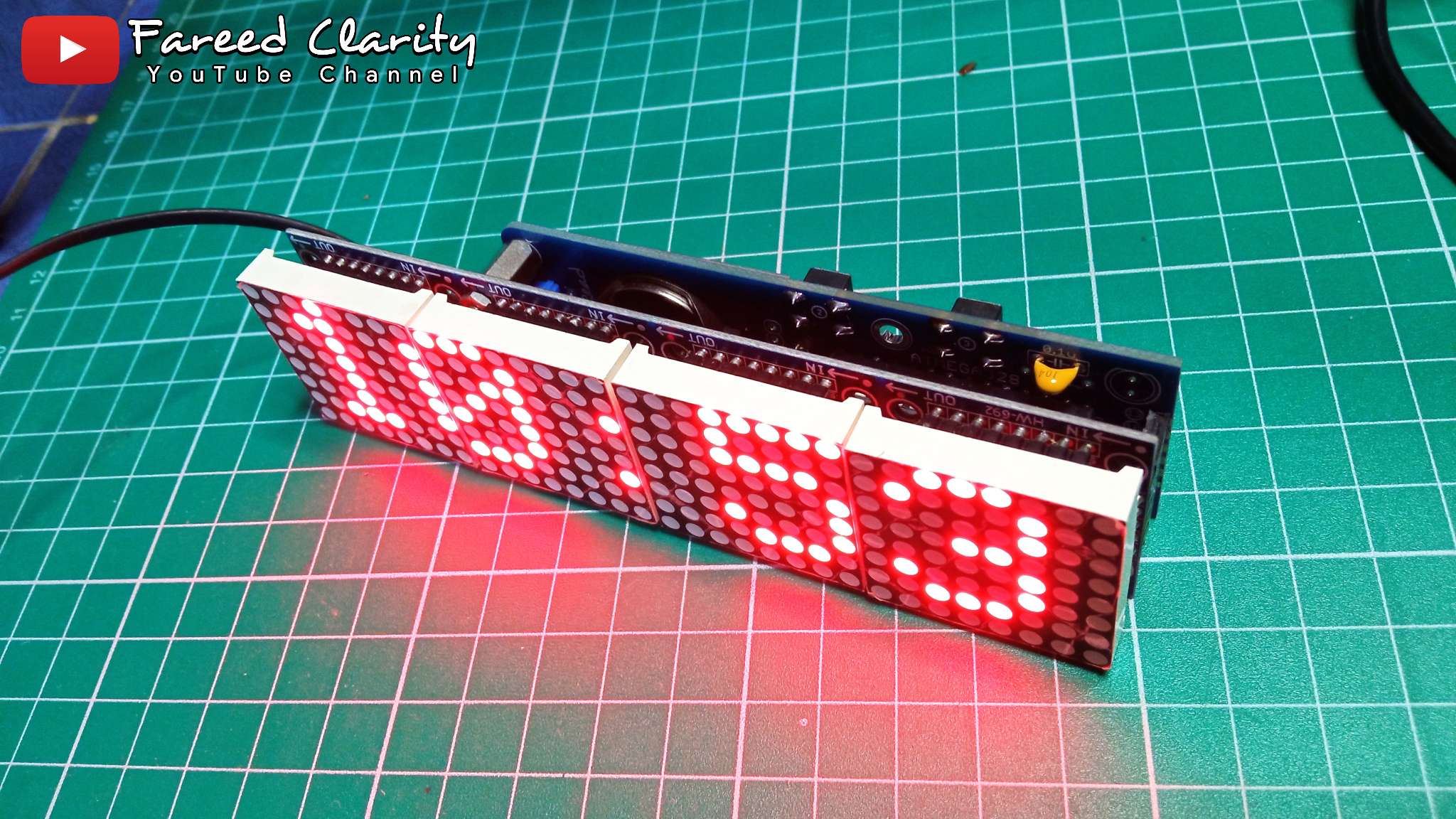 Membuat Jam Digital display dot matrix max7219 Keren untuk dikamar atau