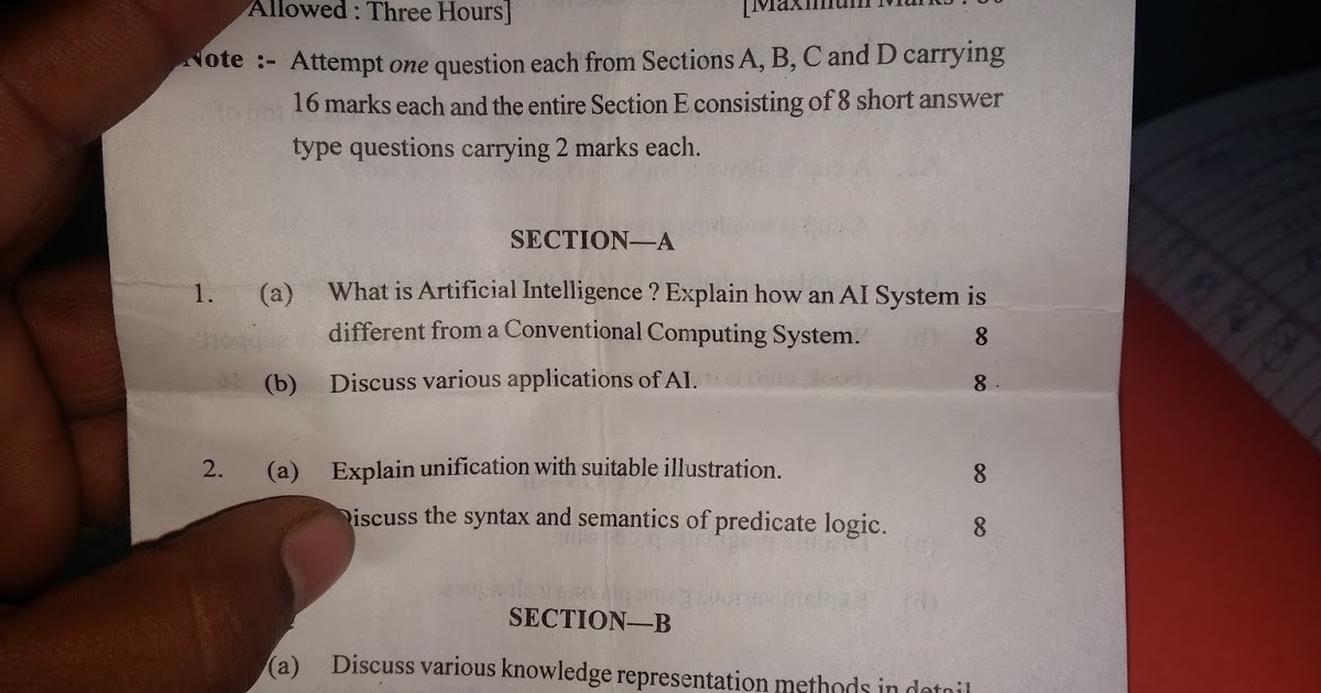 Knowledge Of MSc IT SCIENCE) artificial intelligence