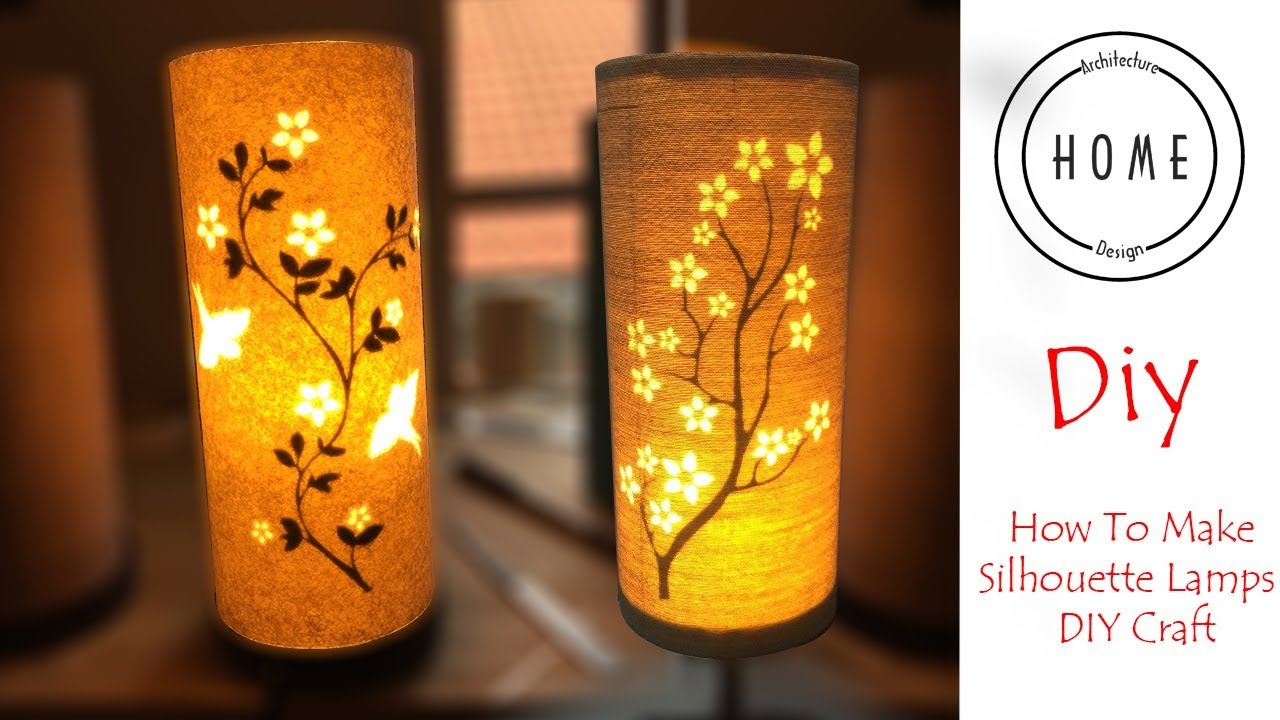 DIY Hand Made: How to make silhouette lampshade | SaM ArchitecT
