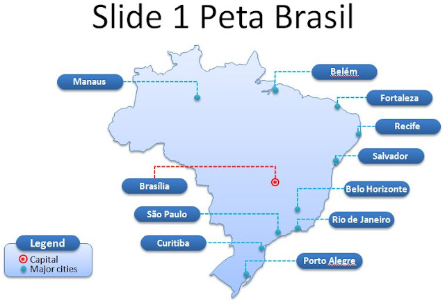 image: Slide 1 Template Powerpoint Peta Brasil