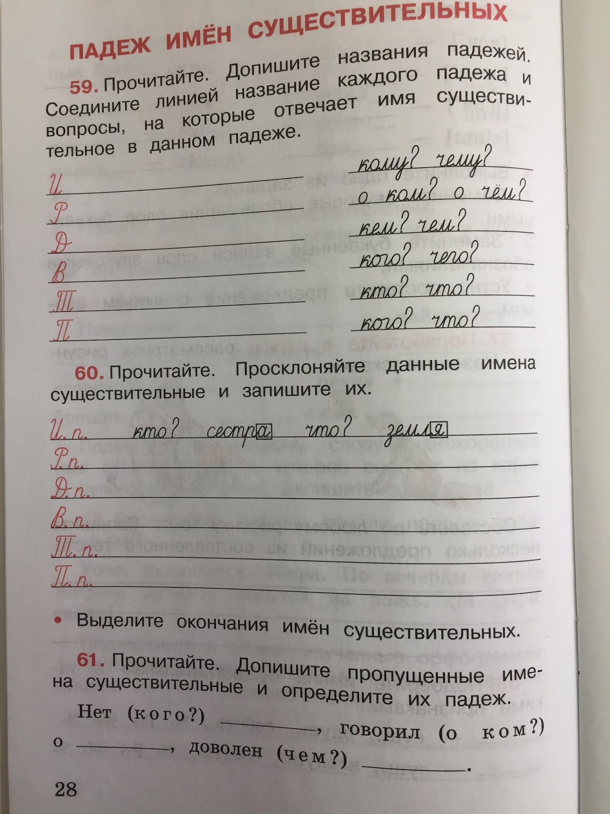 допиши окончания имён существительных отдыхать в санатории. гдз 4 класс рабочая тетрадь русский язык рабочая тетрадь 1 часть. допиши окончания имён существительных. прочитайте допишите окончания имен существительных. допишите окончания имён существительных.