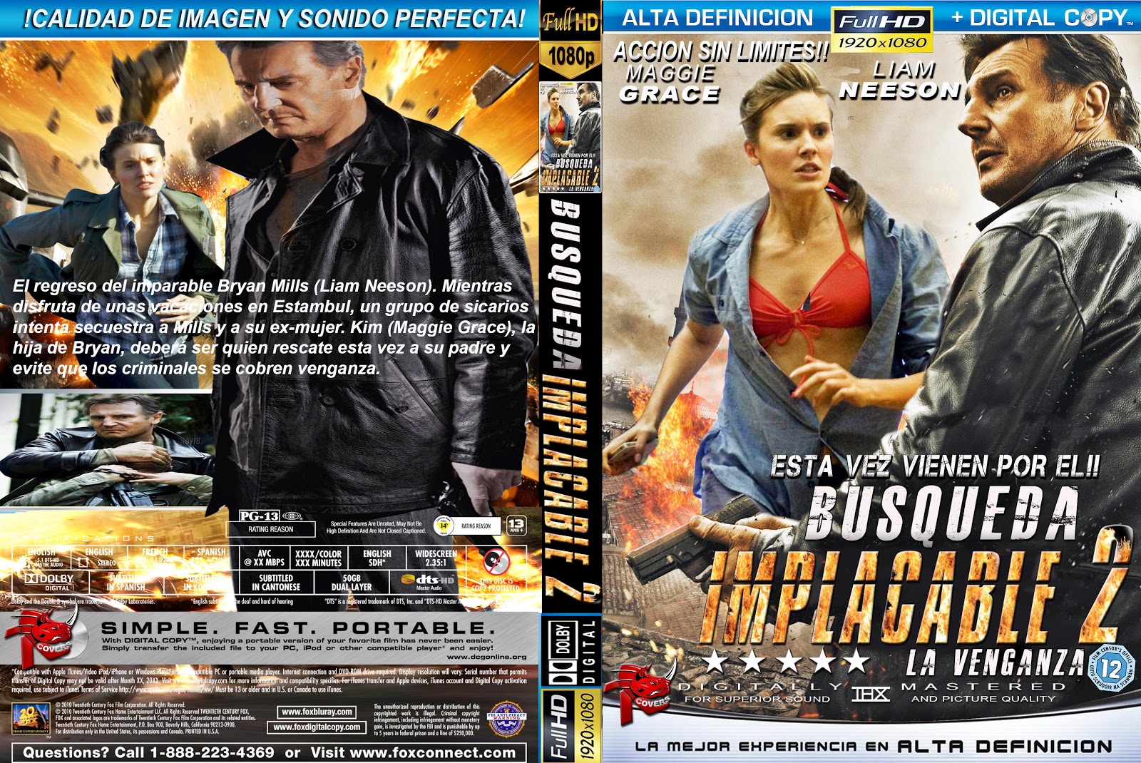busqueda implacable 2 | CaratulasGratis