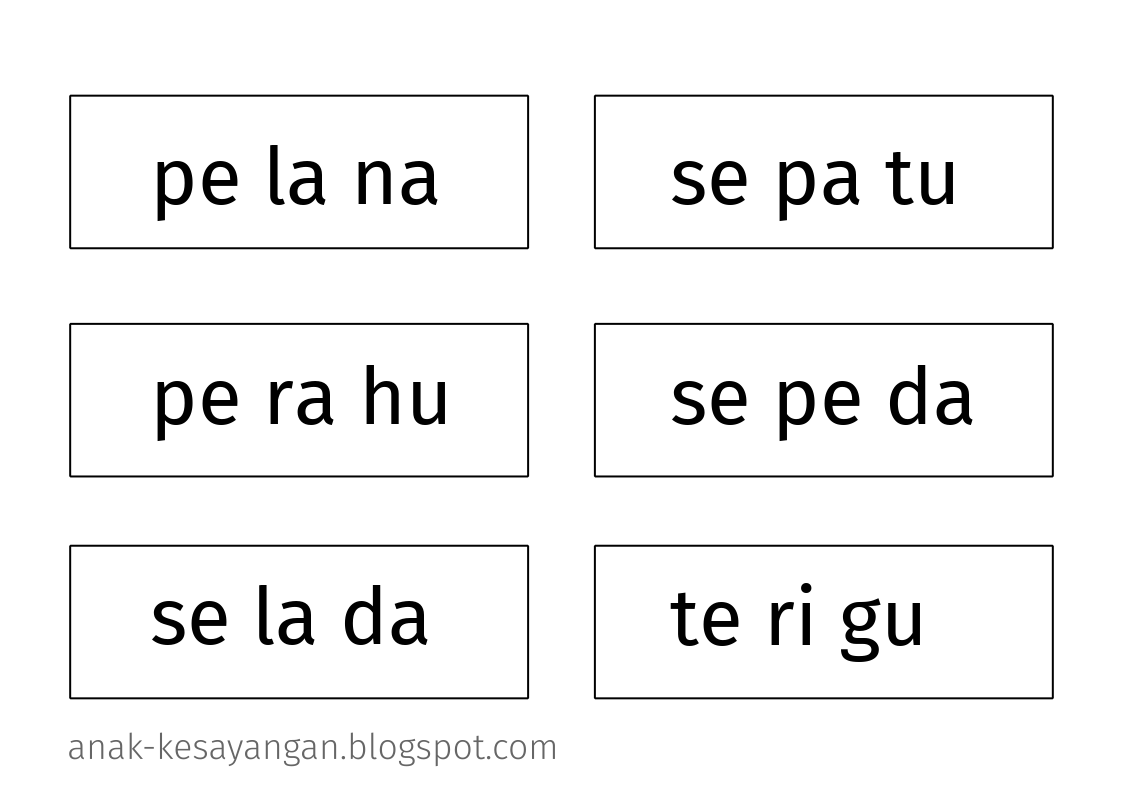 Pesawat Kertas: Latihan Membaca 3 Suku Kata