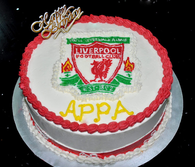 PRISHA's HOME BAKES Liverpool Birthday Cake