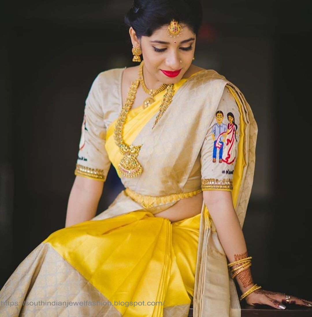 Top more than 79 earrings for yellow saree latest - esthdonghoadian